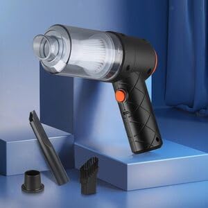 3-in-1 Portable Electric Nail Drill & Wireless Vacuum Cleaner 120W High-Power Rechargeable Dust Collector for Home & Car