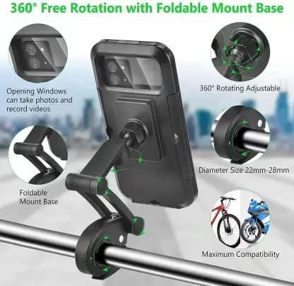 360 Rotation Bike Waterproof Cell Phone Holder