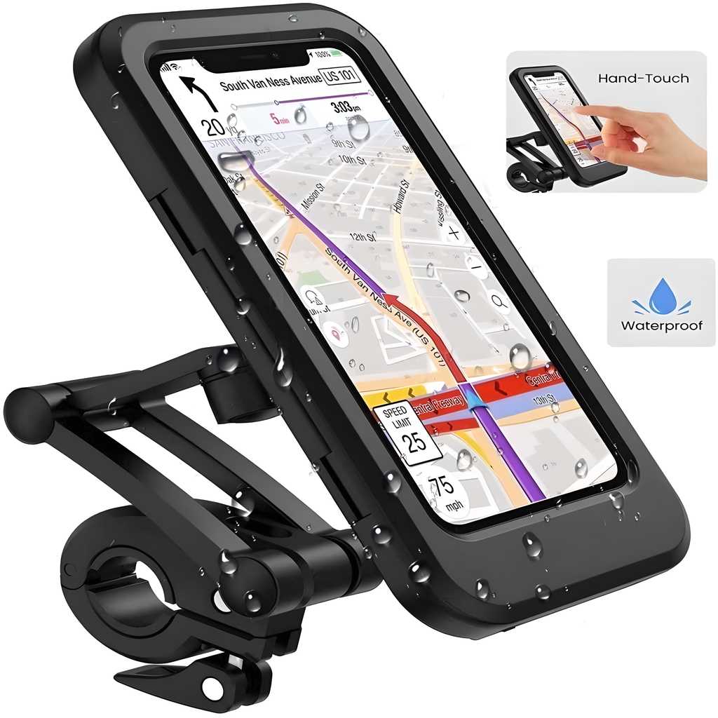 360 Rotation Bike Waterproof Cell Phone Holder